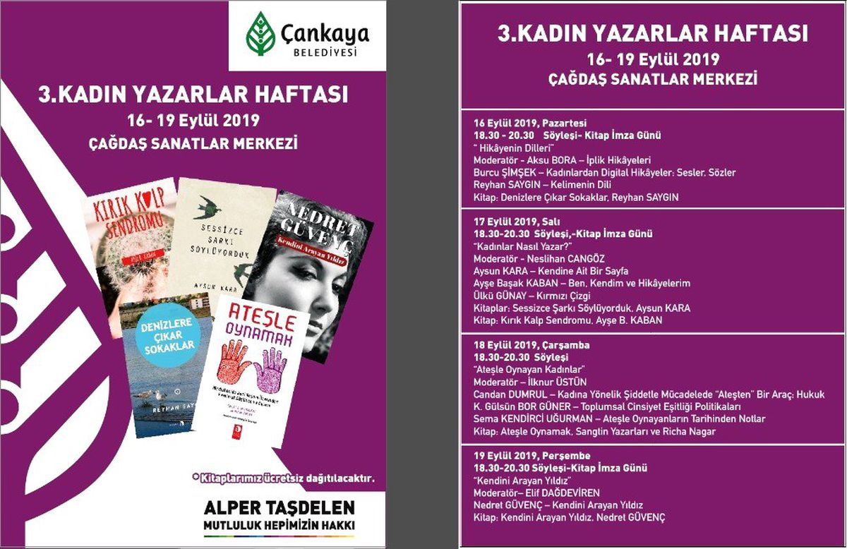 Kadın yazarlar 3. kez bir arada
