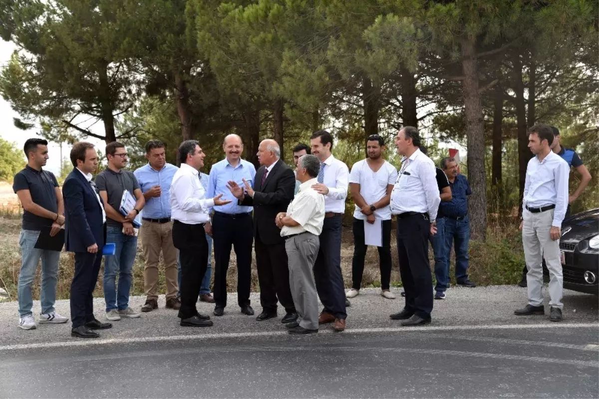 Milletvekili Adil Çelik Dursunbey yolunu inceledi