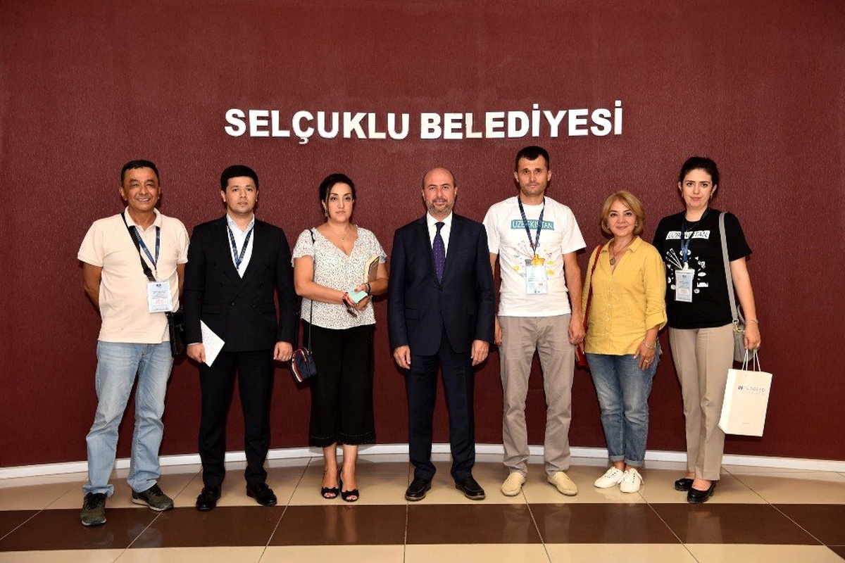 Özbekistan Heyeti\'nden Selçuklu Belediyesine ziyaret