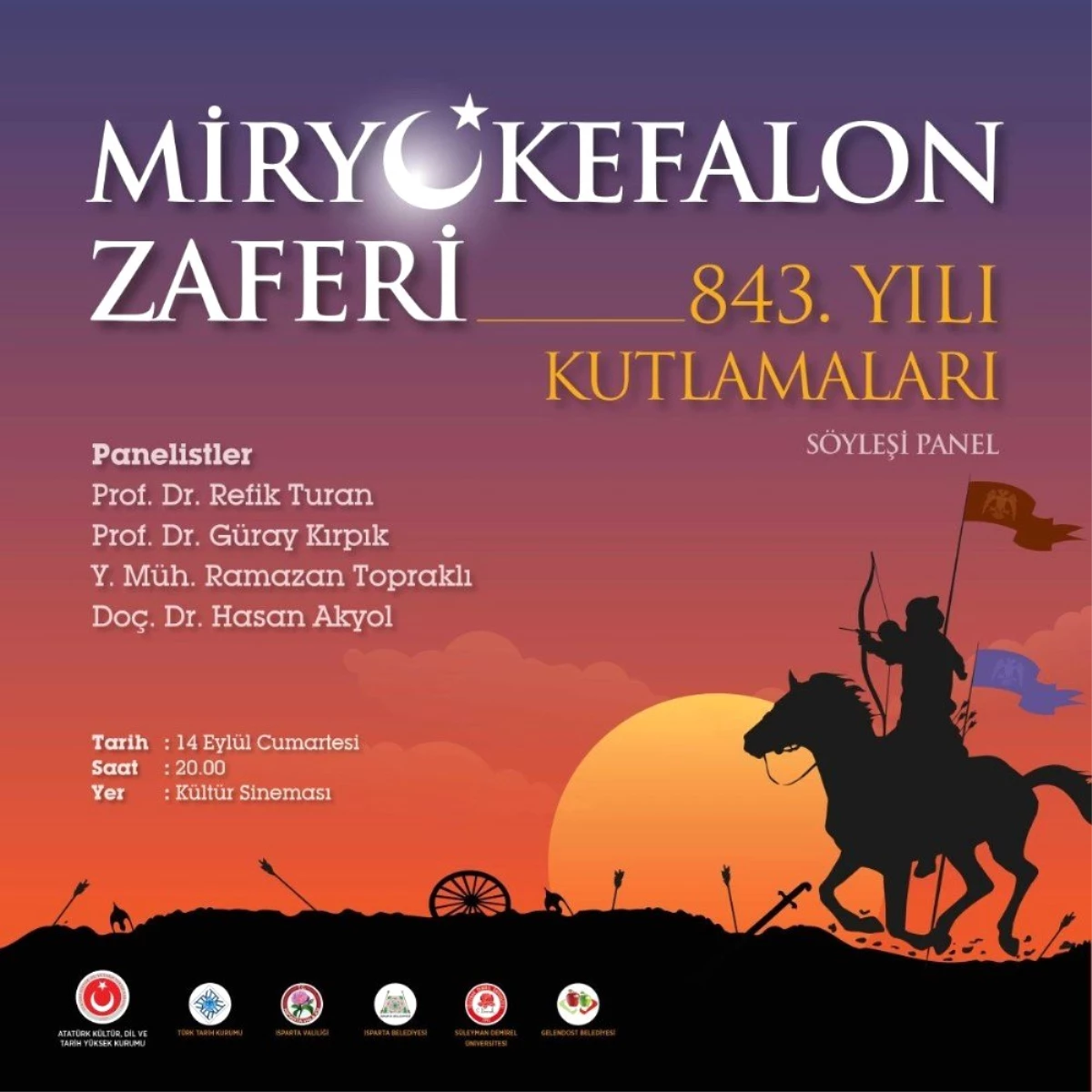 Miryokefalon Zaferi\'nin 843.yıldönümü Isparta\'da törenlerle kutlanacak