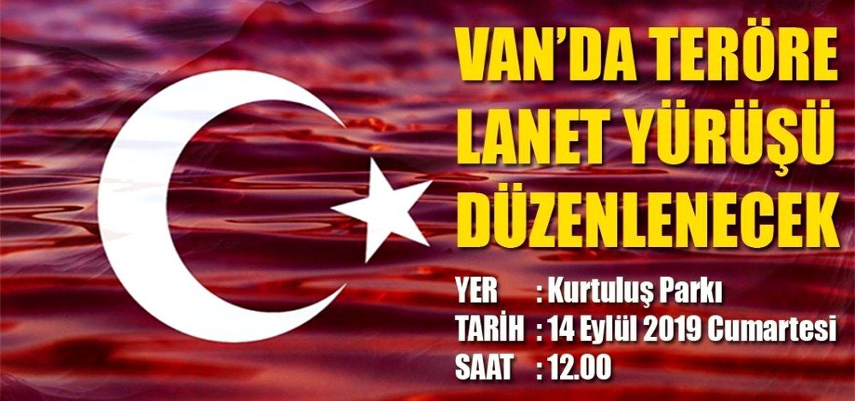Van\'da \'Teröre Lanet\' yürüyüşü düzenlenecek