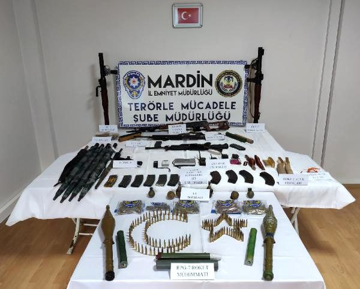 Yakalanan teröristin ifadesiyle pkk\'nın cephaneliği ele geçti