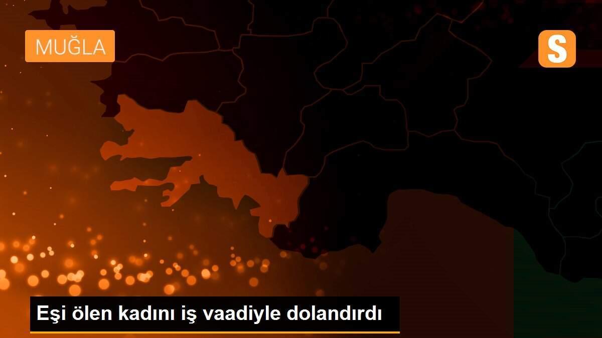 Eşi ölen kadını iş vaadiyle dolandırdı