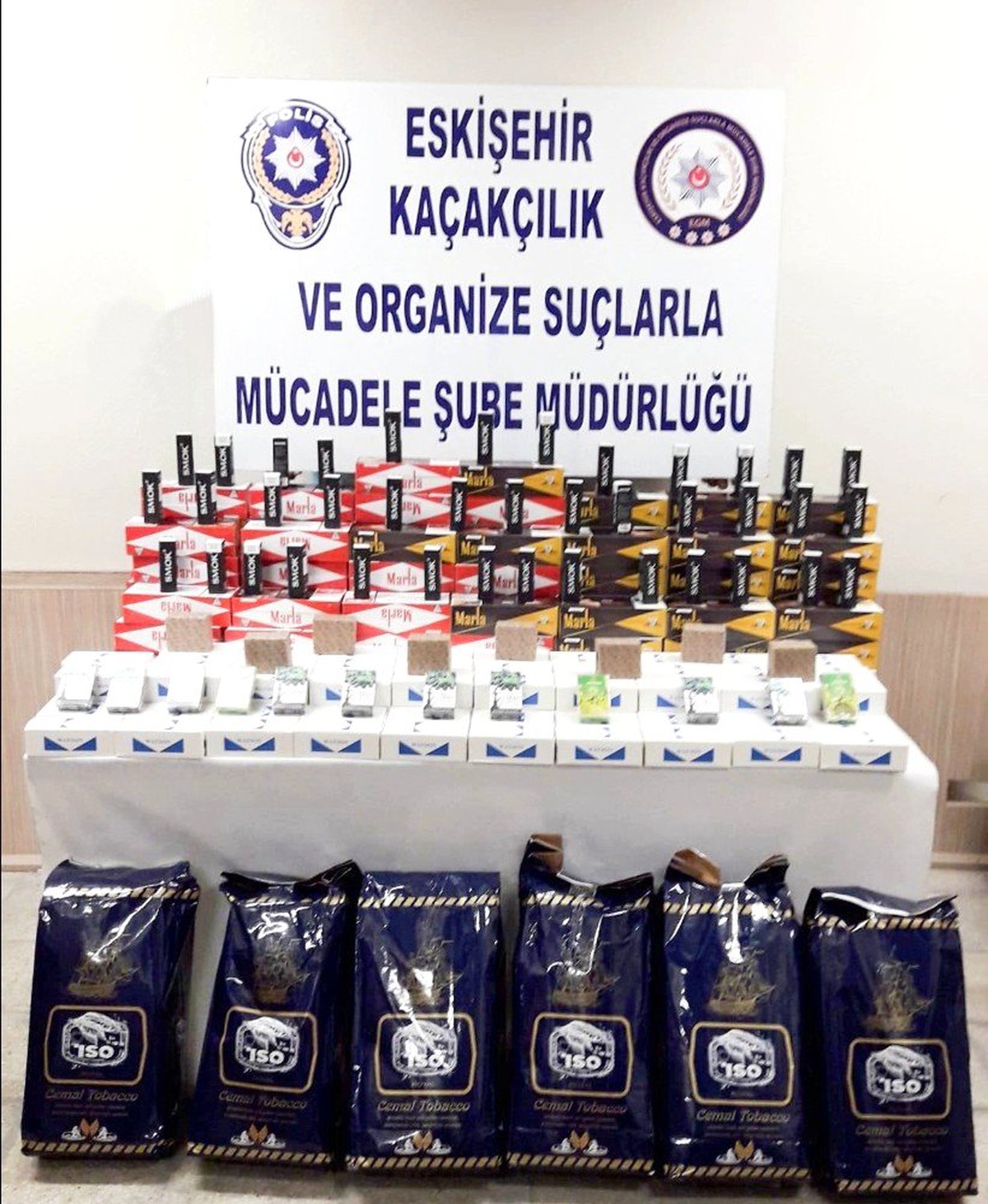 Eskişehir polisinden kaçak tütün operasyonu