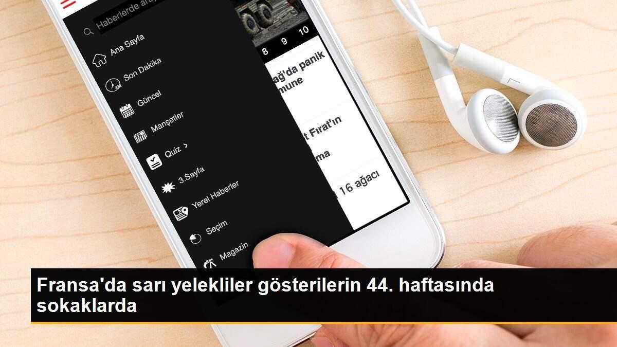 Fransa\'da sarı yelekliler gösterilerin 44. haftasında sokaklarda