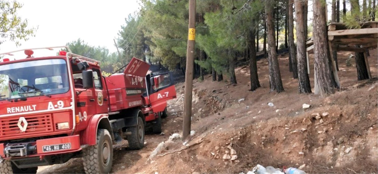 Kahramanmaraş\'ta zeytinlik alanda yangın