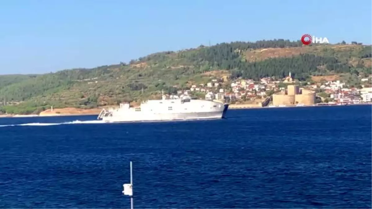 \'USNS Yuma\' adlı ABD savaş gemisi Çanakkale Boğazı\'ndan geçti