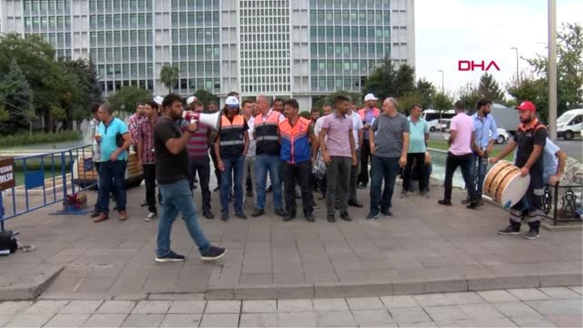 İbb\'de işten çıkarılan işçilerin eylemi devam ediyor