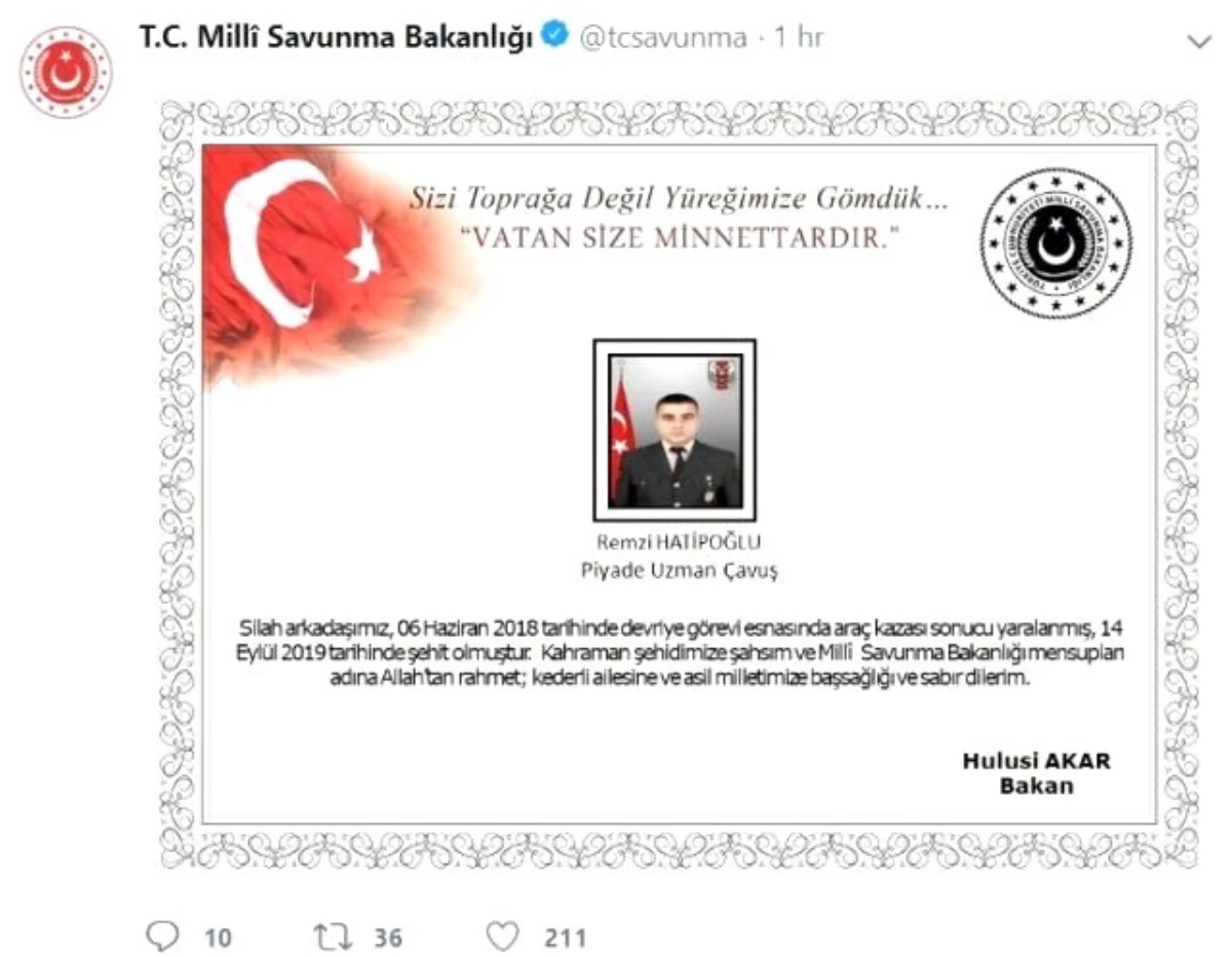 Iğdır\'da yaralanan uzman çavuş şehit düştü