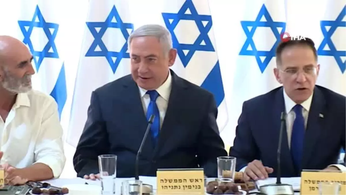 İsrail kabinesi işgal altındaki Ürdün Vadisi\'nde toplandıİsrail Başbakanı Binyamin Netanyahu,...