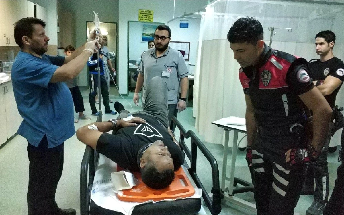 Samsun\'da polis memuru kazada yaralandı