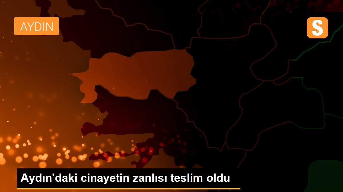 Aydın\'daki cinayetin zanlısı teslim oldu