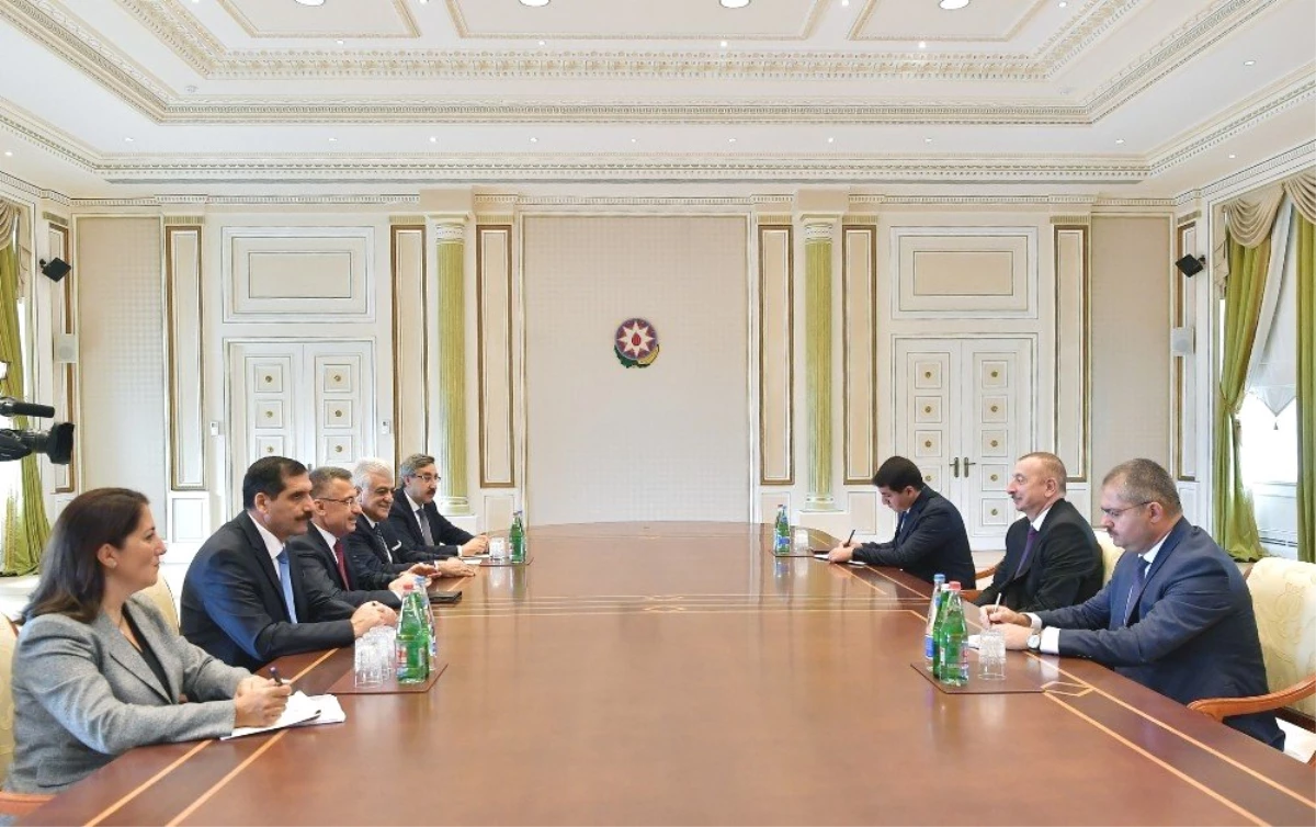 Cumhurbaşkanı Yardımcısı Oktay, Azerbaycan Cumhurbaşkanı Aliyev\'le görüştü