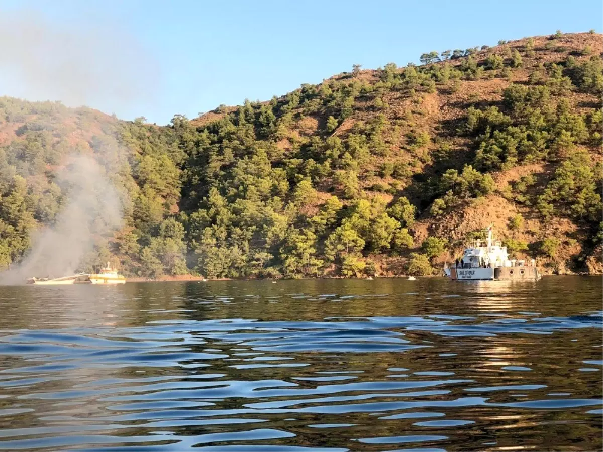 Fethiye\'de gulet teknede yangın: 1 ölü, 4 yaralı