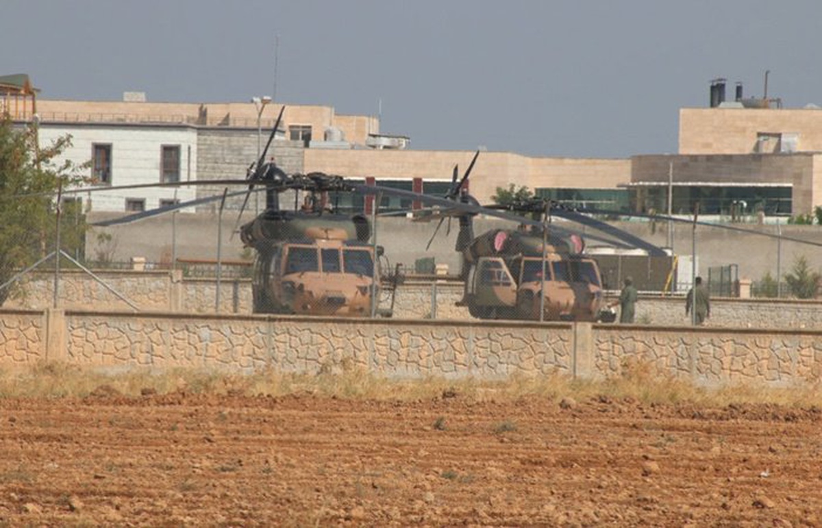 Fırat\'ın doğusunda beşinci ortak helikopter uçuşu