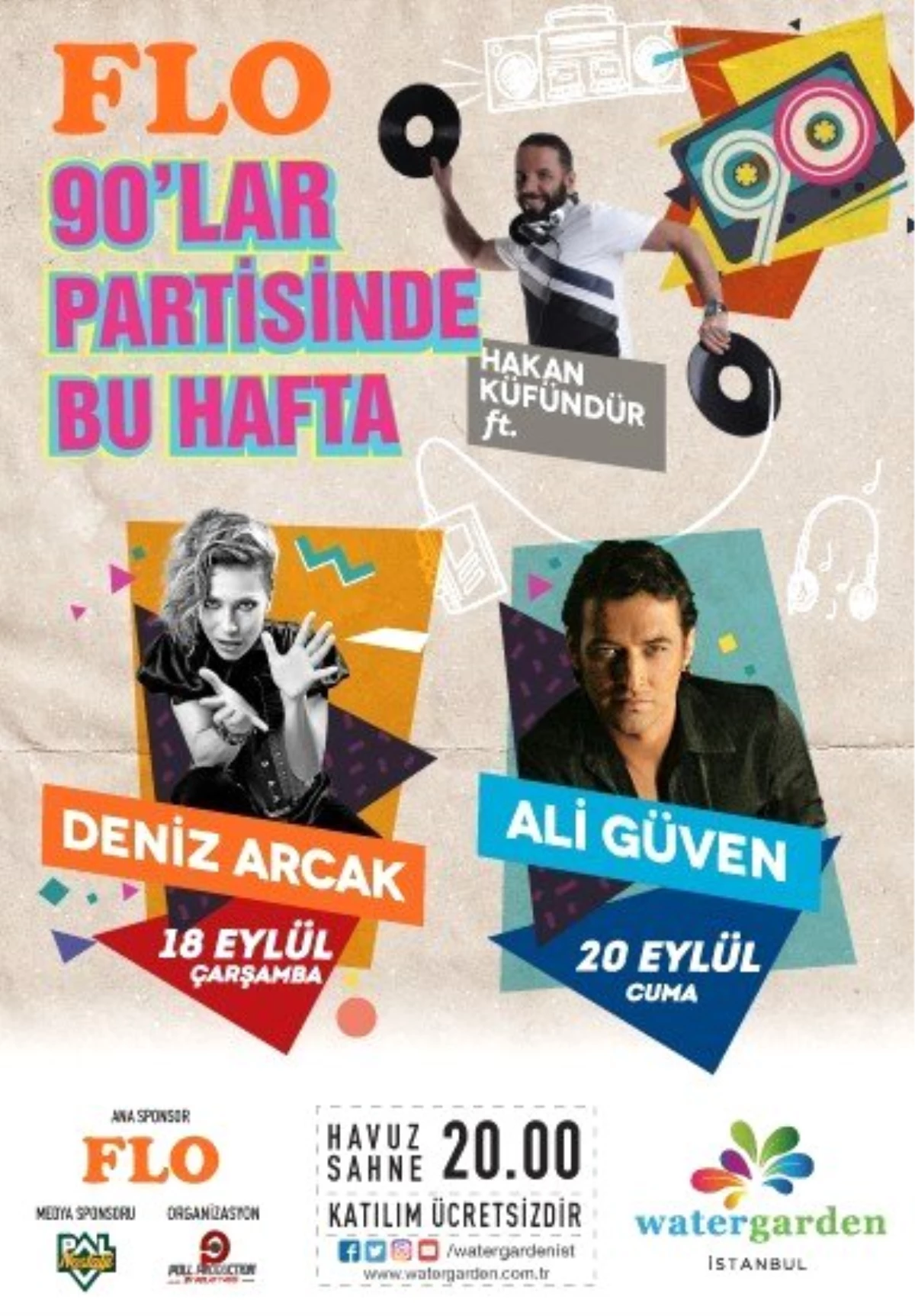 Ataşehir\'de açık hava konserlerinde 90\'lar rüzgarı