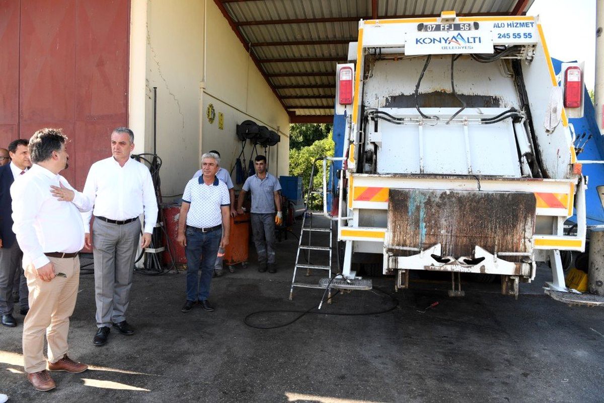 Başkan Esen, Belediye atölyelerini inceledi