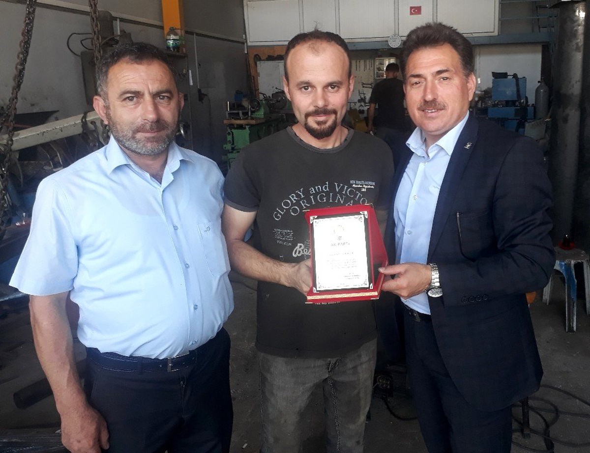 Başkan Ölçek\'ten yılın ahisine ziyaret