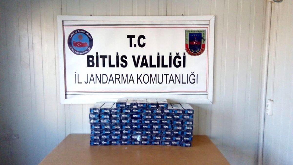 Bitlis\'te 3 bin 800 paket kaçak sigara ele geçirildi