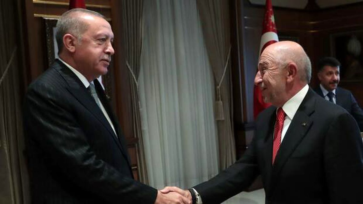 Cumhurbaşkanı Erdoğan, TFF Başkanı Özdemir\'i kabul etti