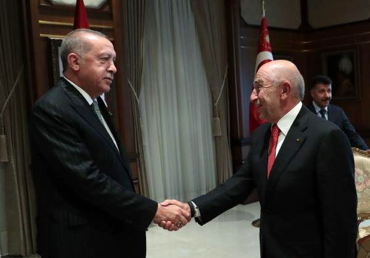 Erdoğan, tff başkanı özdemir\'i kabul etti