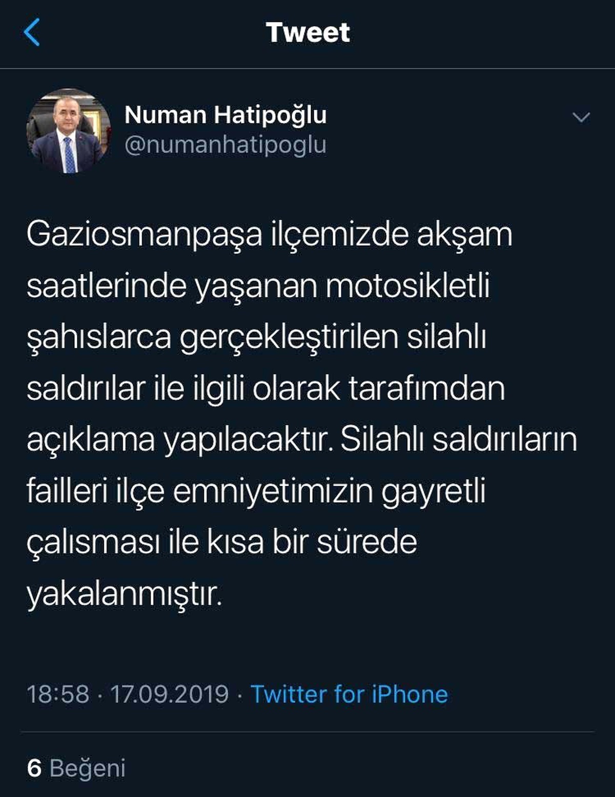 Gaziosmanpaşa Kaymakamı yaşanan saldırılarla ilgili açıklama yapacağını duyurdu