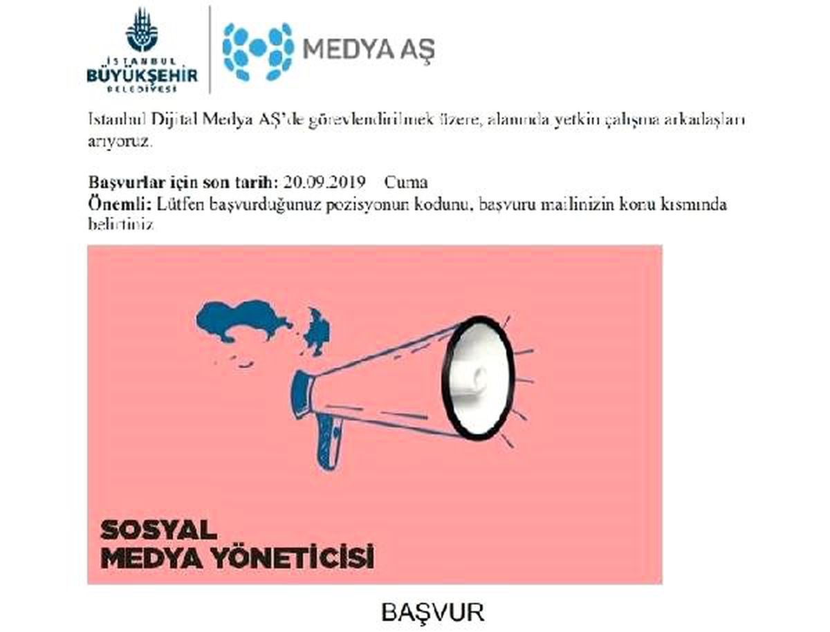 İbb medya, personel alımı yapacak