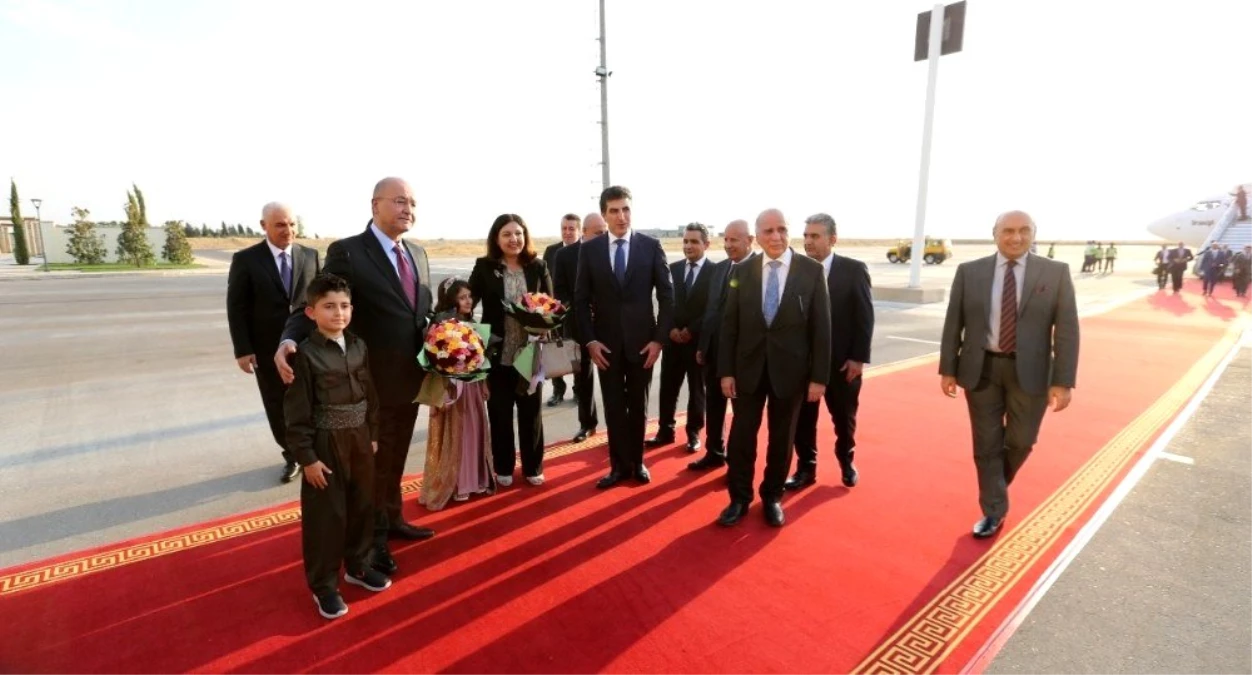 Irak Cumhurbaşkanı Salih Erbil\'de