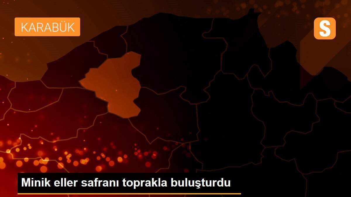 Minik eller safranı toprakla buluşturdu