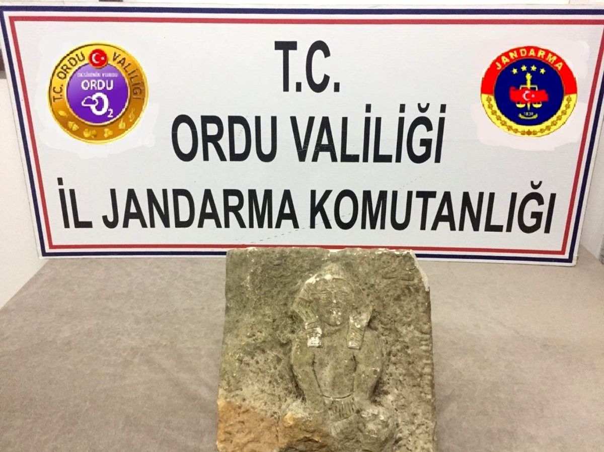Ordu\'da tarihi eser ele geçirildi
