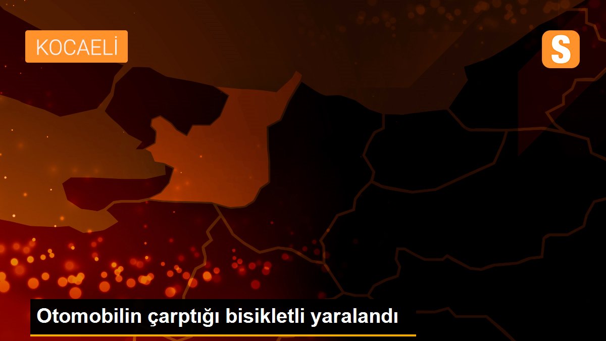 Otomobilin çarptığı bisikletli yaralandı