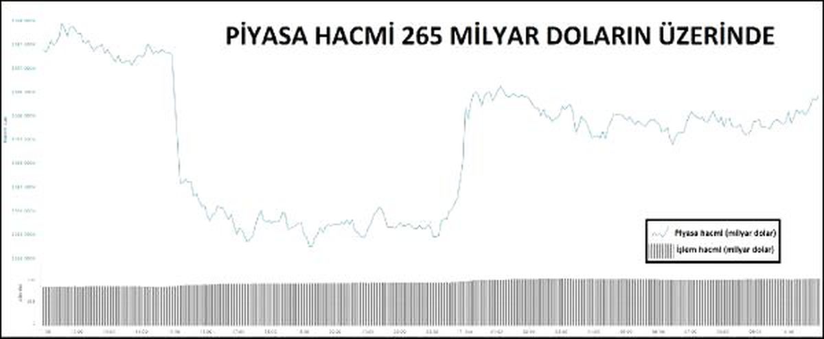 Piyasa hacmi 265 milyar doların üzerinde