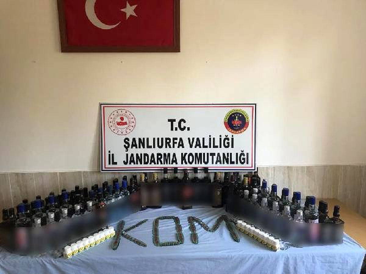 Şanlıurfa\'da kaçak içki ve sigara operasyonu: 3 gözaltı