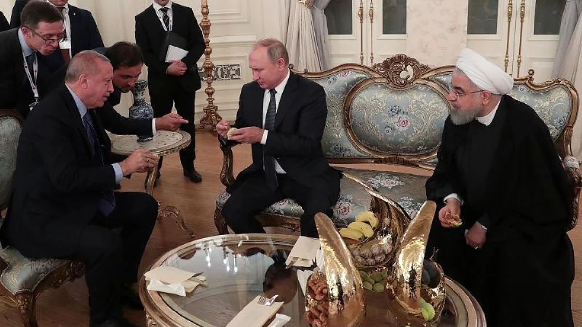 Üçlü zirvede Kur\'an\'dan alıntı yapan Putin\'in Erdoğan ve Ruhani\'yi güldüren cevabı