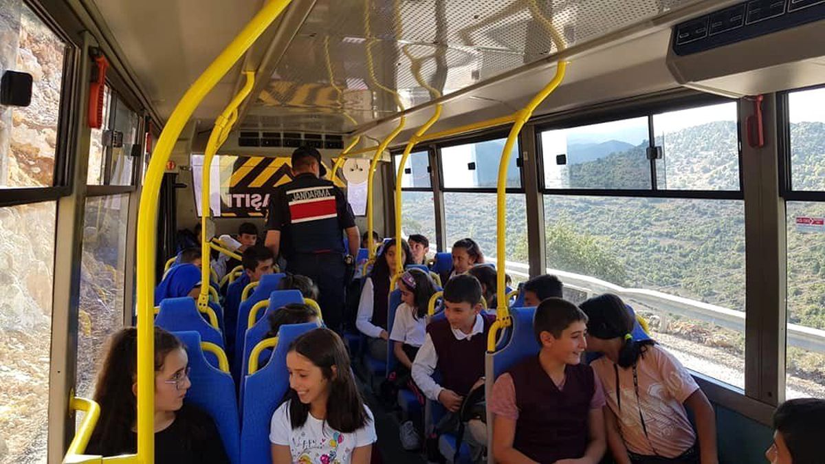 Derebucak\'ta servis araçları denetimi