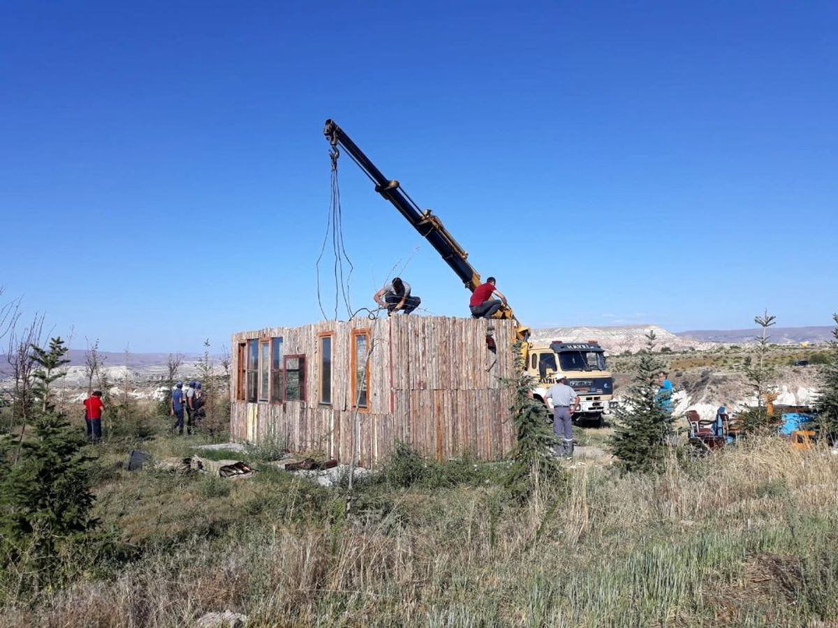 Kapadokya\'da 152 kaçak yapı yıkıldı