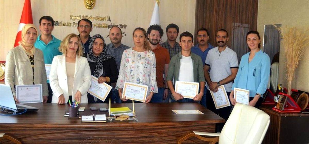Netcad Eğitimini tamamlayanlara sertifikaları verildi