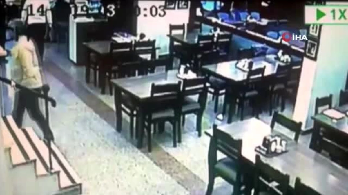 Oyunculara saldırıp, restorana zarar veren zanlıların görüntüleri ortaya çıktı