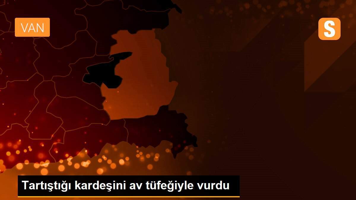 Tartıştığı kardeşini av tüfeğiyle vurdu