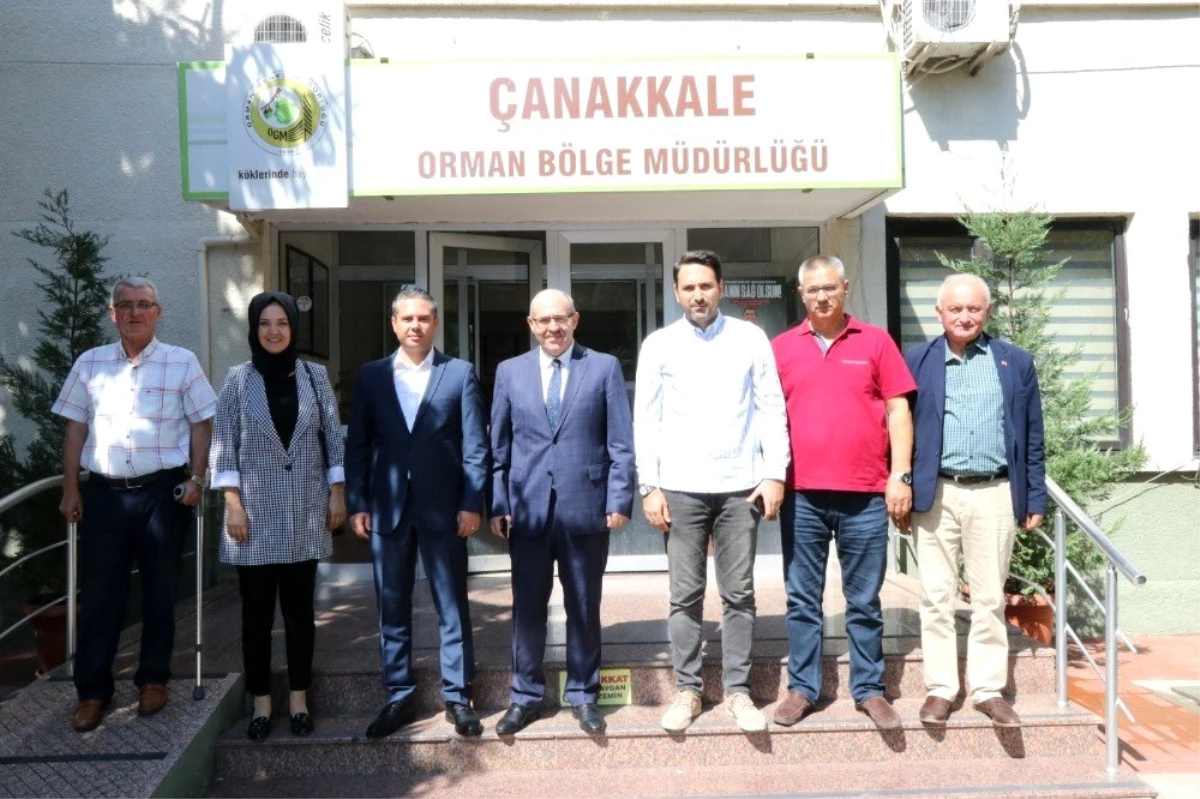 AK Parti Çanakkale teşkilatından Orman Bölge Müdürü Demirci\'ye ziyaret