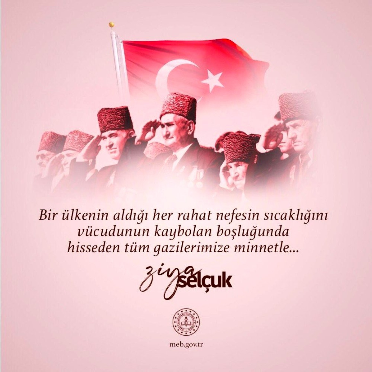 Milli Eğitim Bakanı Selçuk, Gaziler Günü\'nü de unutmadı