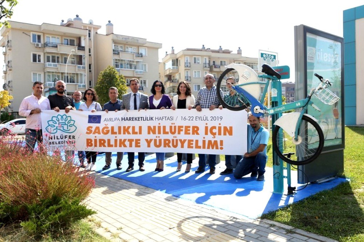 Nilüfer\'de bisiklet tamir istasyonları kuruluyor