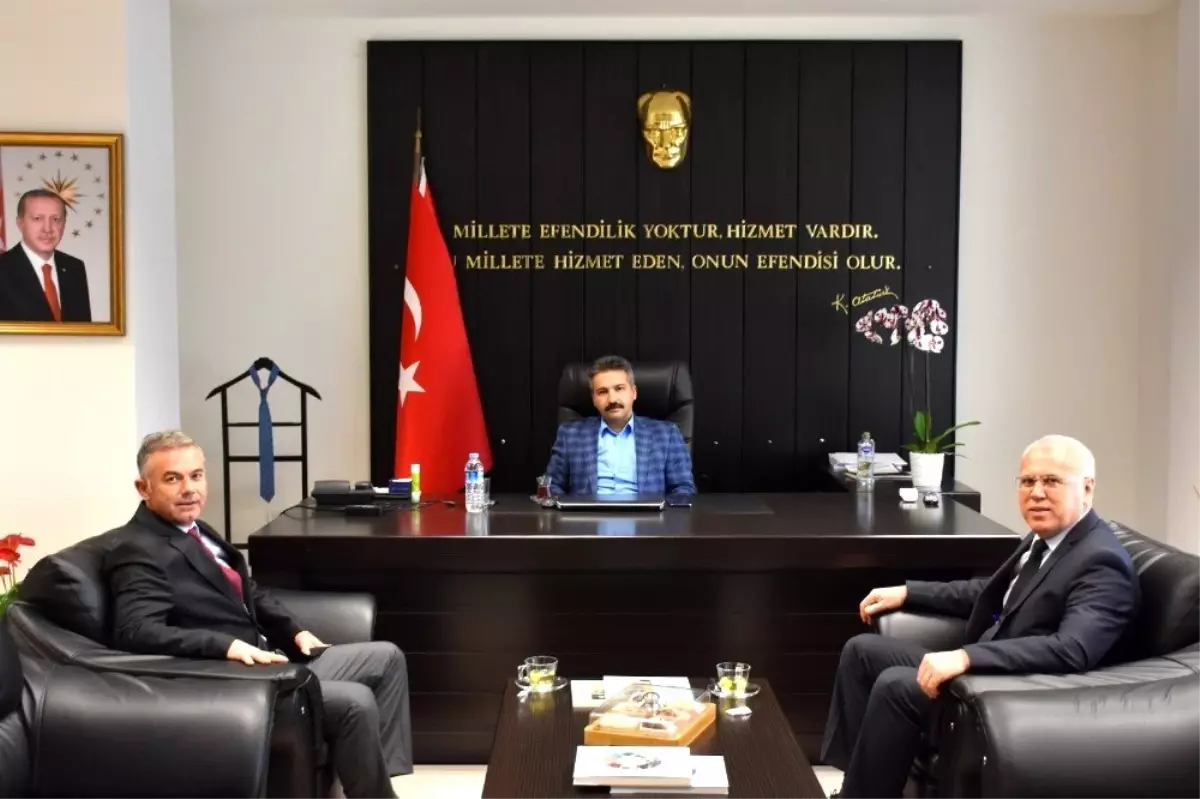 TESKİ Genel Müdürü İçöz, Kaymakam Taşçı\'yı ziyaret etti