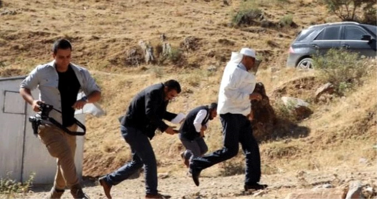 Verimli arı sezonuna teşekkür için şükür duasına çıkan arıcılar, arıların saldırısına uğradı