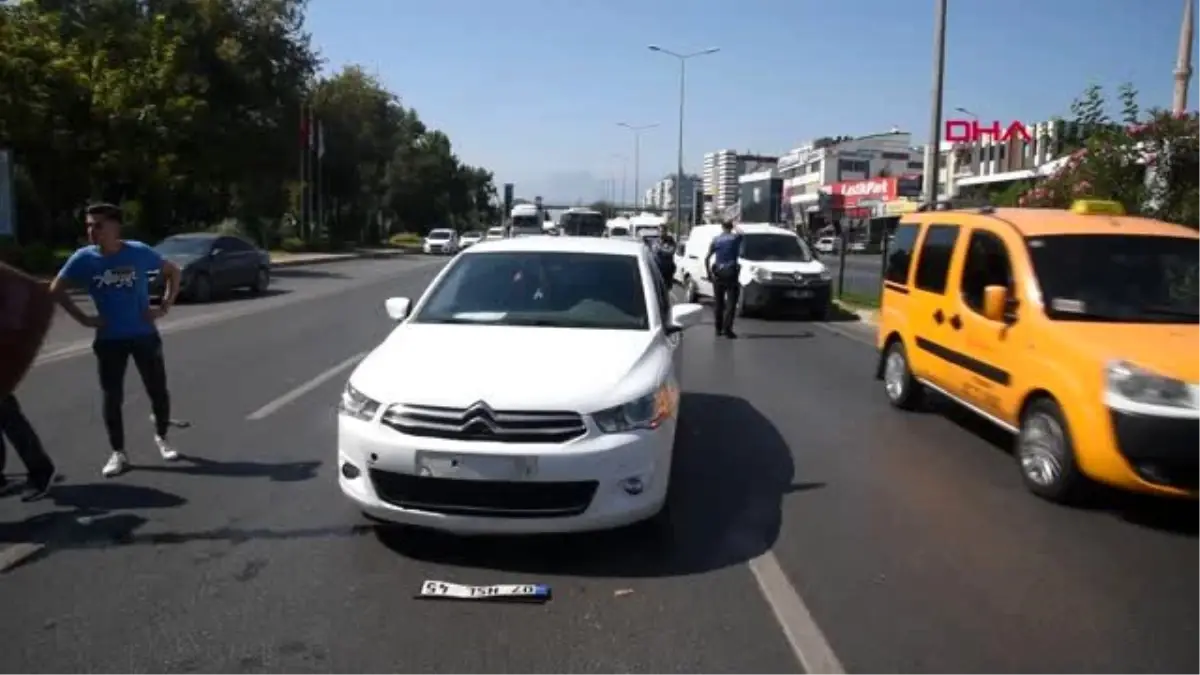 Antalya yayaya kapalı yoldan geçmek isterken hastanelik oldu