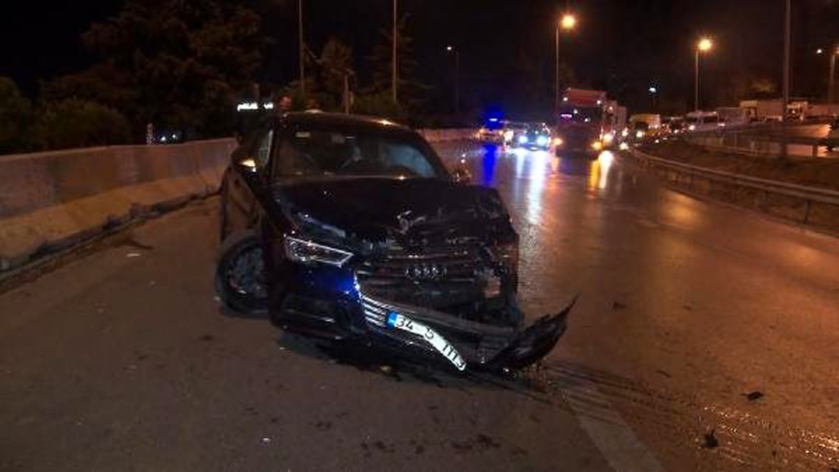D-100 karayolu\'nda trafik kazası: 2 yaralı