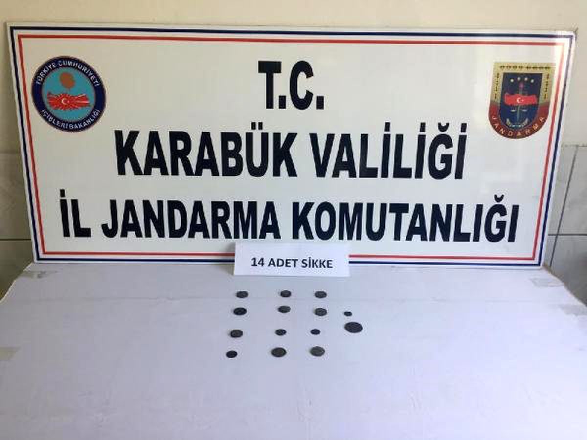 Karabük\'te 14 sikke ele geçirildi