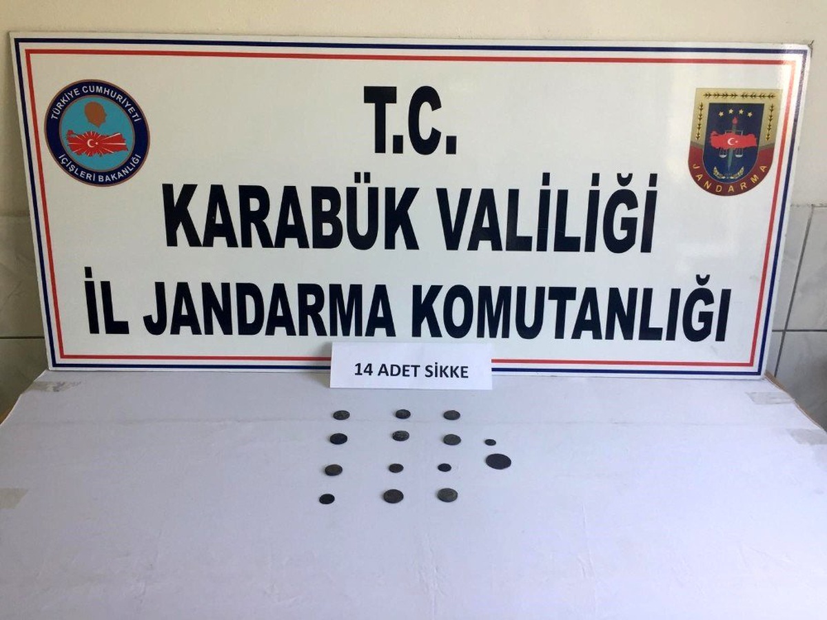 Karabük\'te Roma ve Osmanlı dönemlerine ait sikke ele geçirildi