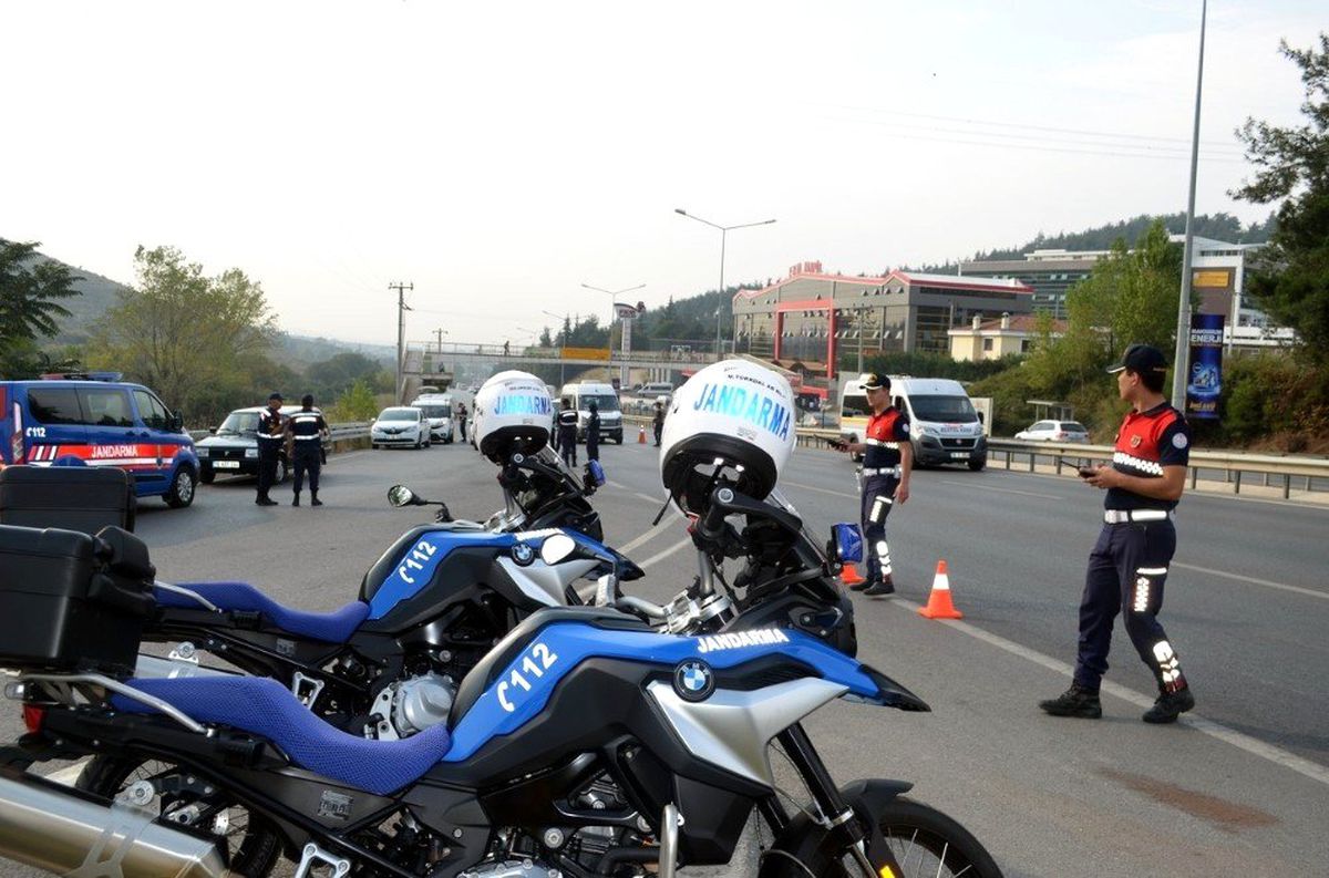 Mudanya yolunda drone destekli huzur operasyonu