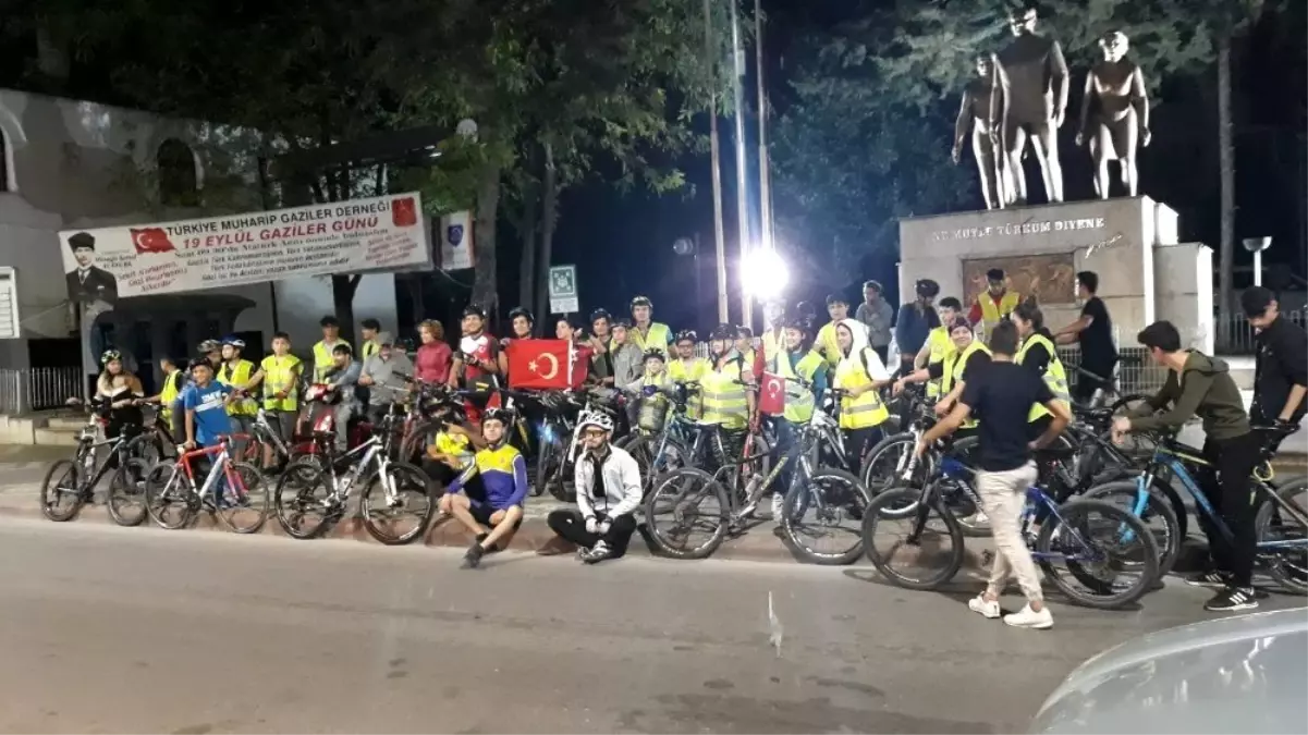 Pedallar gaziler için döndü